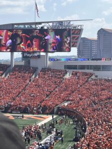 Bengals Fans Showing Their Colors